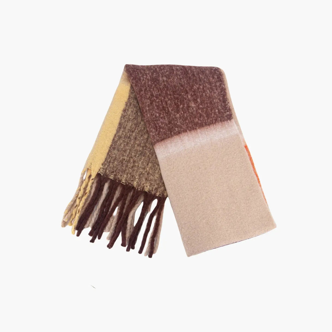 Yara Heavyweight Block Check Scarf