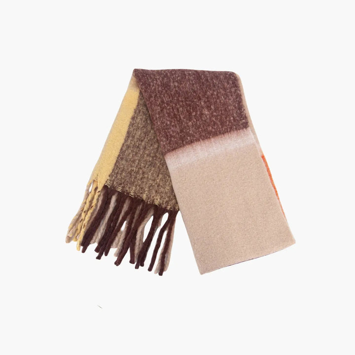 Yara Heavyweight Block Check Scarf