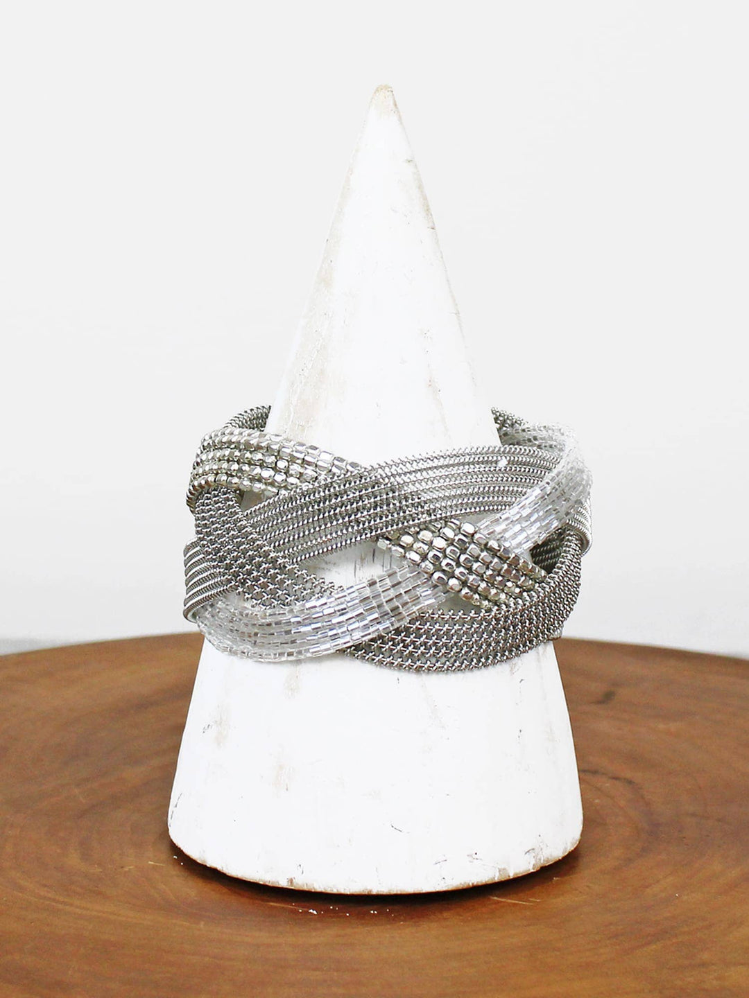 KH6505S PLAITED BEAD CUFF