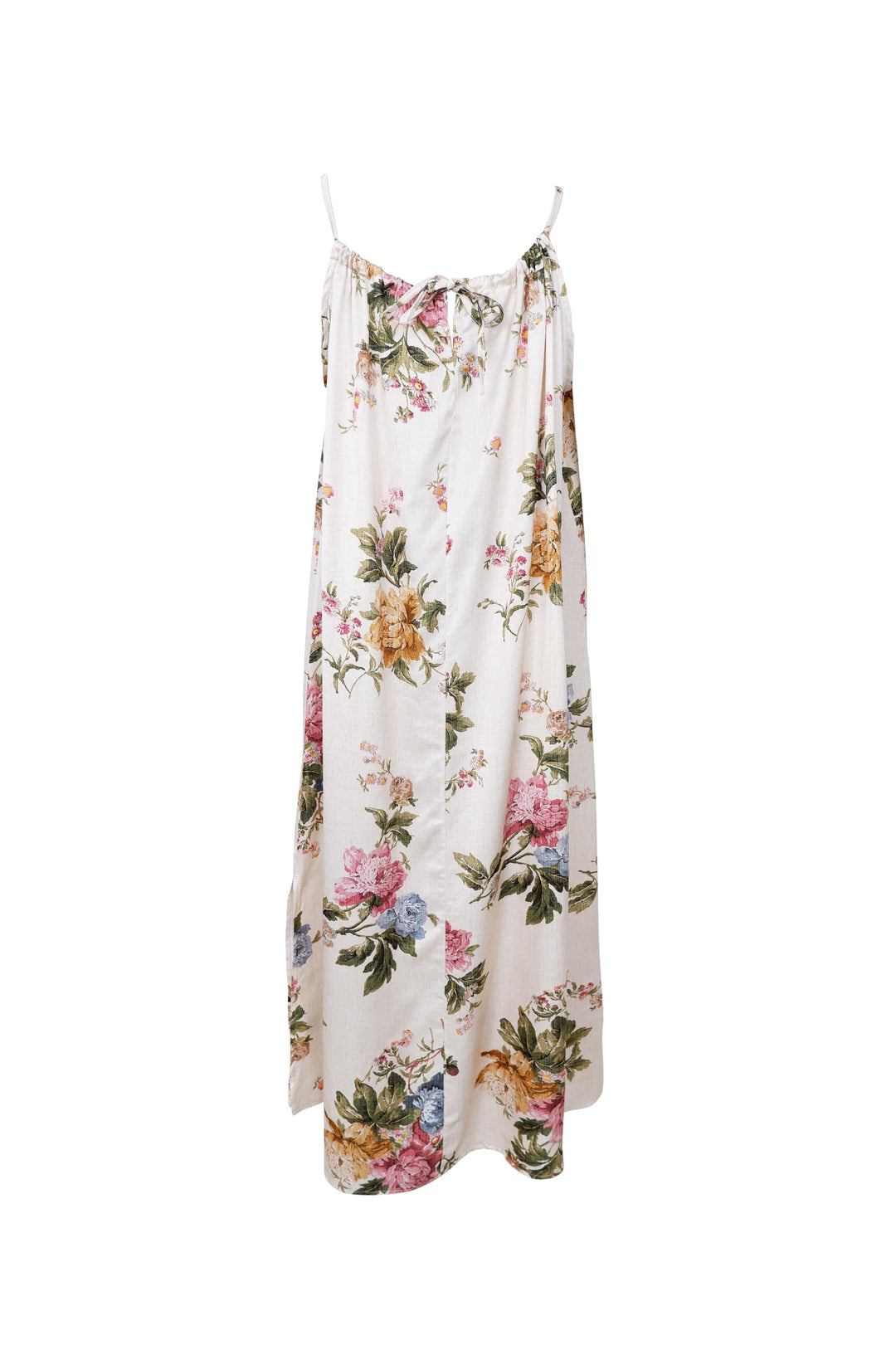 Zalina strap dress in Floral Cream Print
