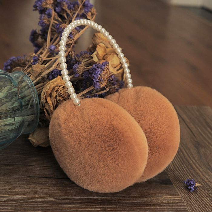 Luxury Faux Fur &amp; Pearl Earmuffs
