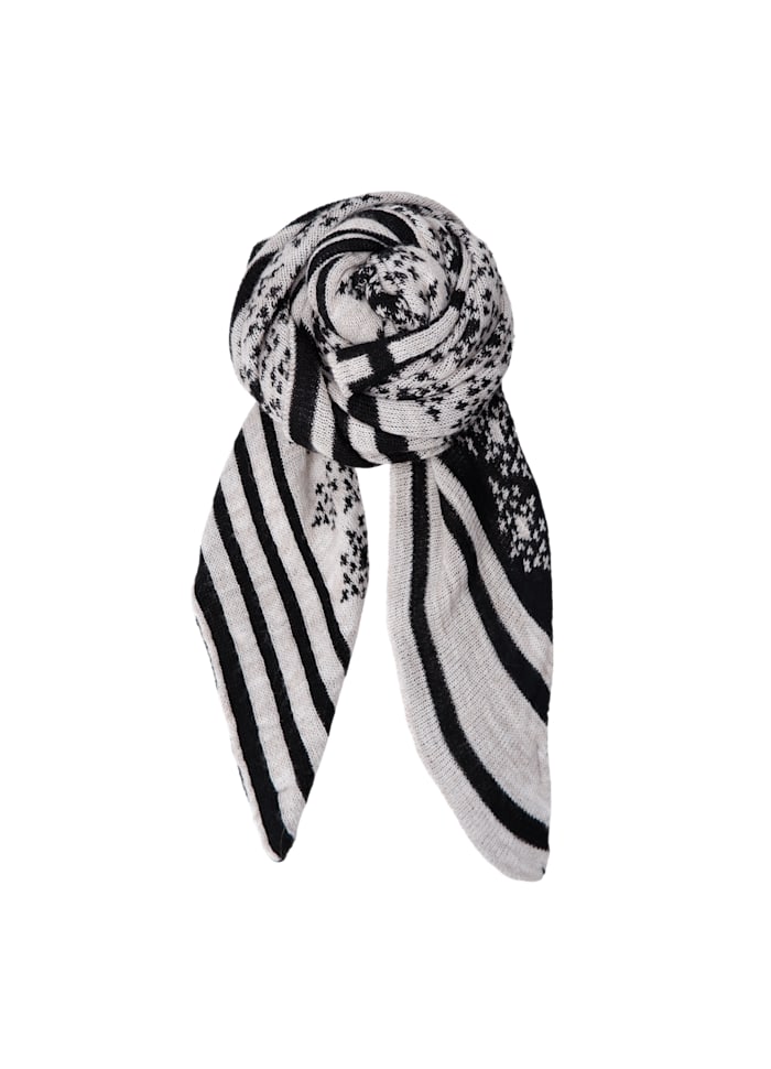 Bex Jacquard Triangle Scarf
