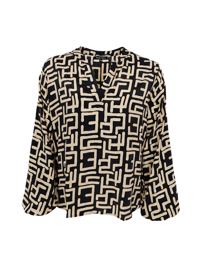 Luna Blouse in Pristine