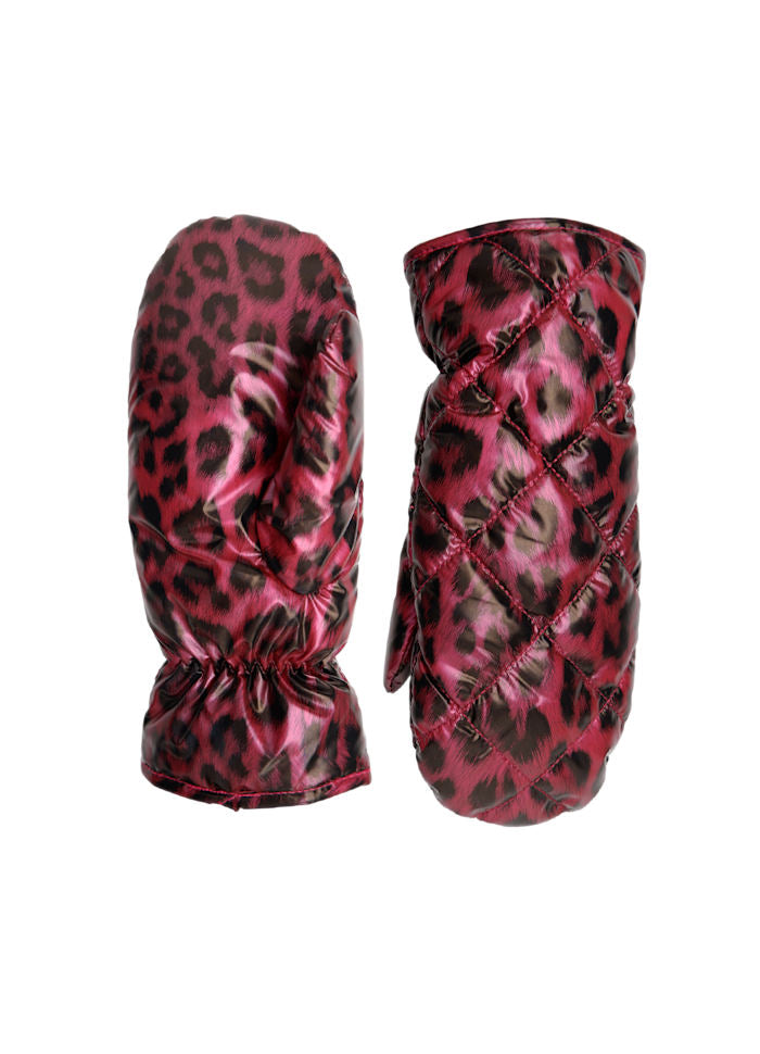 Nadina Quilted Fleece Lined Leo Mittens